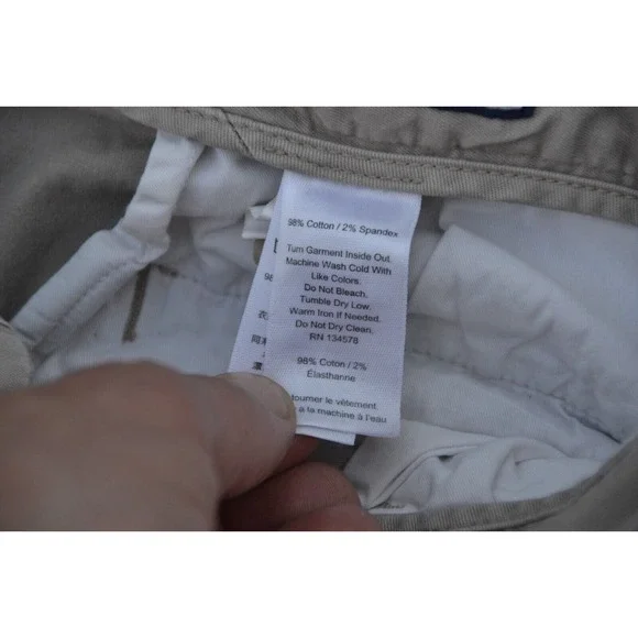 Vineyard Vines Pants Men 38X32 Khaki Flat Front Club Chino Straight Leg Prepcore - Picture 4 of 8